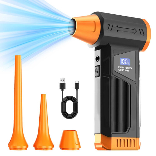 Sèche-cheveux portable rechargeable avec plusieurs embouts 2