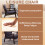 Mid-Century Modern Accent Chair Upholstered Black Wood Frame 3