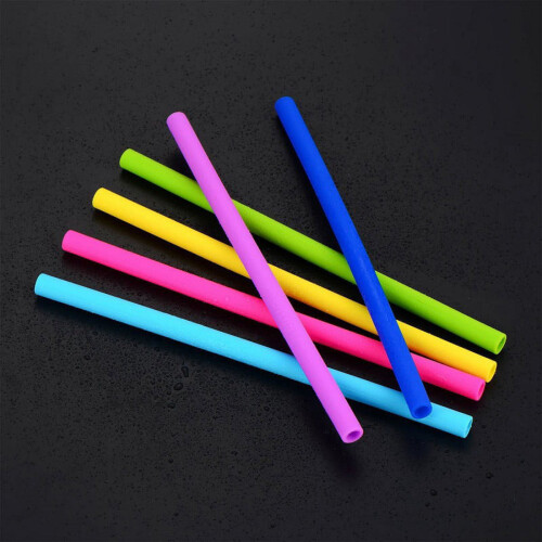 Canudos reutilizáveis extra largos de 25 cm (10 polegadas) para smoothies, sucos, chá de bolhas, coquetéis. 1