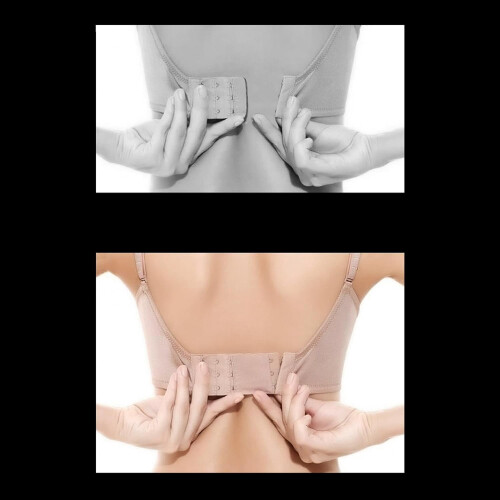 Extensores de sutiã macios, elásticos e ajustáveis com fecho de gancho (pacote com 3) 1