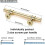 Cabinet Handles and Knobs Gold 3-inch Center 5-Pack 2