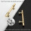 Cabinet Handles and Knobs Gold 3-inch Center 5-Pack 3