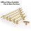 Cabinet Handles and Knobs Gold 3-inch Center 5-Pack 4