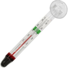 Eespoir 2 Pack Floating Aquarium Thermometer With Sucker, Submersible Glass, 0 To 40C, Safe for Freshwater and Saltwater Fish