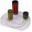 Lazy Susan rotating fridge organizer clear blue 1