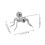 Ant Sculpture Mini Appetizer Forks 9.50X8.00X8.00CM Silver 2