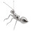Ant Sculpture Mini Appetizer Forks 9.50X8.00X8.00CM Silver 4