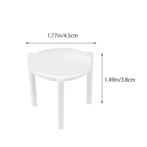 White PP Pizza Stand with Reinforced Strength for Restaurant Use 100pcs Stackable 1