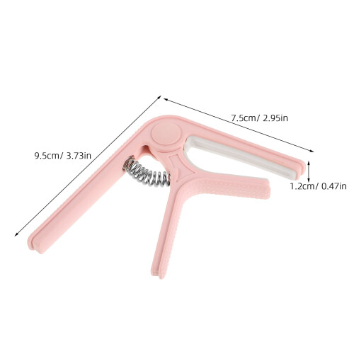 1Pack Pink Guitar Capo with Tuning Function for Rehearsal and Performance Suitable for Various Instruments 1