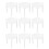 White PP Pizza Stand with Reinforced Strength for Restaurant Use 100pcs Stackable 3