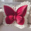 Butterfly Pillow Red Soft Plush Decorative Cushion 7