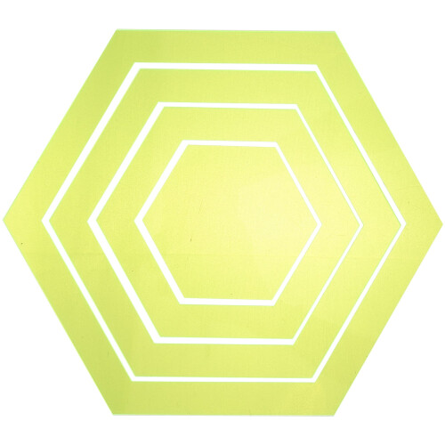 4Pcs Quilting Ruler Multi-use Patchwork Templates Hexagon Cutter Template Acrylic Ruler or Quilting