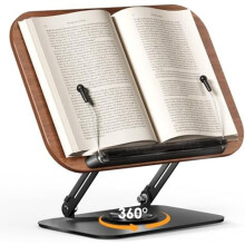 Adjustable Book Stand with 360 Rotation Foldable Elastic