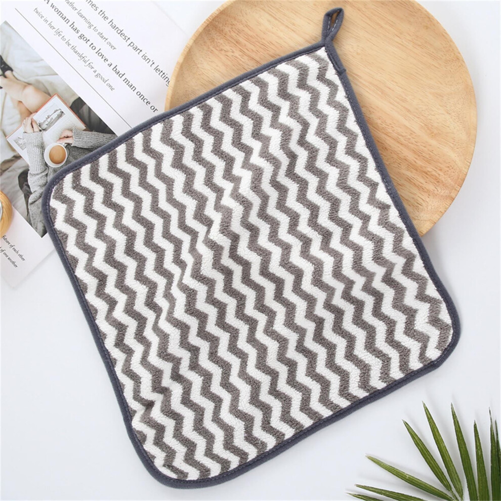 Famtkt Face Cloths For Washing Face Children's Small Towel Absorbent Velvet Towel 30*30Cm Coral