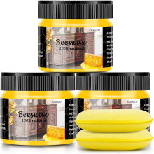 3 PCS Wood Seasoning Beewax Natural Beewax Traditional Wood Wax Multipurpose Beeswax Furniture Polish for Wood Polish Furniture Care