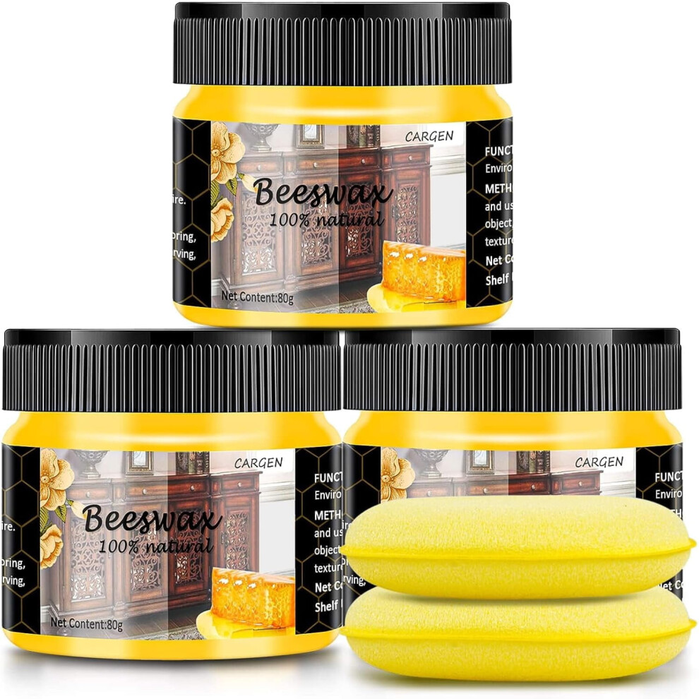 3 Pcs Wood Seasoning Beewax Natural Beewax Traditional Wood Wax Multipurpose Beeswax Furniture Polish For Wood Polish Furniture Care 9028731408606