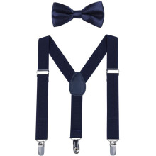 Kids Suspender Bow Tie Sets - Adjustable Braces With Bowtie Gift Idea for Boys and Girls