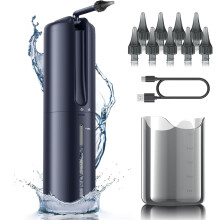 Electric Ear Wax Removal Tool with 4 Pressure Settings – Safe Ear Irrigation Kit, Compatible with Earwax Buildup (Dark Blue)