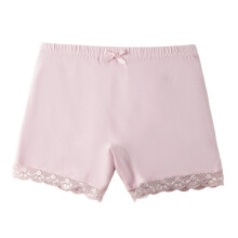 Girls Shorts Solid Color Lace Trim Under Dress Girl Leisure School Panties,Purple,13-14 Years