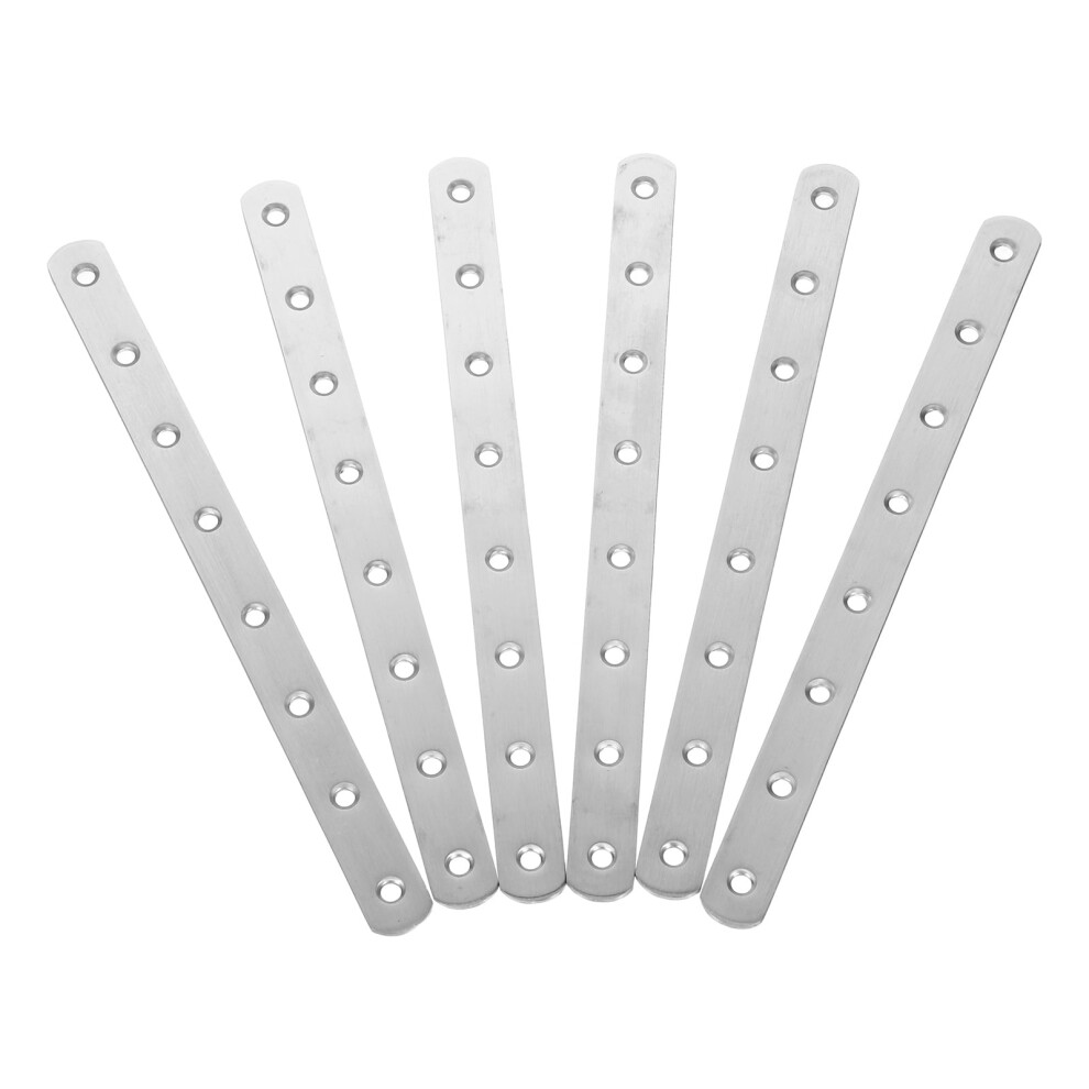 Ounona 6Pcs Stainless Steel Flat Straight Brackets For Furniture Support And Repair 9180479251897