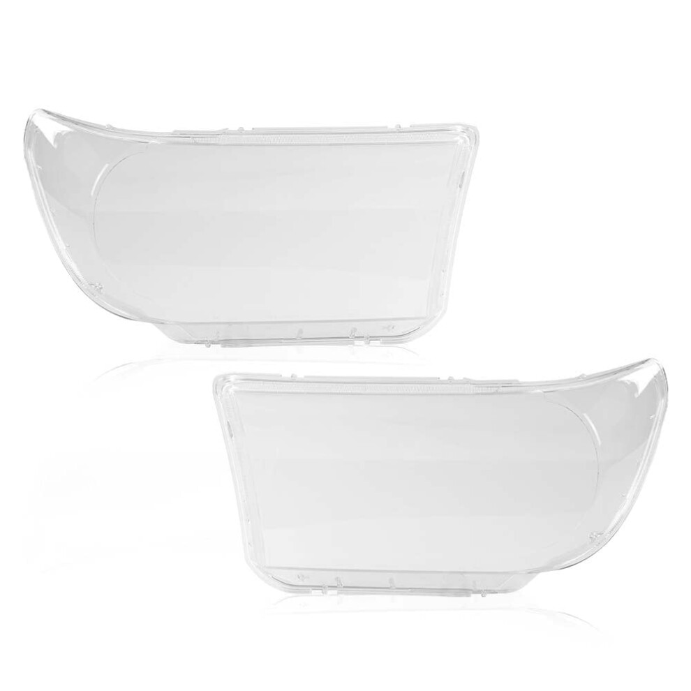 Headlight Cover Left Driver And Right Passenger Side Clear Fit For 2007-2013 Toyota Tundra/2008-2017 Toyota Sequoia 811100C051 811500C051 9557311882302