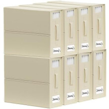 SheetCube bed sheet organizers beige 8-pack