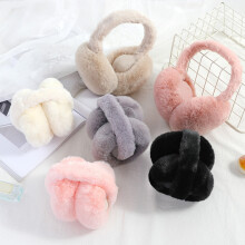 Women Winter Earmuffs Girl Ski Foldable Ear Covers Plush Ear Warmer Outdoor Earmuff