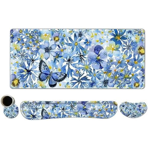 Σετ γραφείου παιχνιδιών XXL 4 σε 1: Mouse Pad + Βάση καρπού πληκτρολογίου + Μαξιλάρι αφρού