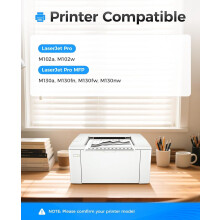 JUNXIAO-17A Black Toner Cartridge 2-Pack w/chip, High Yield, Compatible with HP 17A CF217A & M130/M102 Series Printers