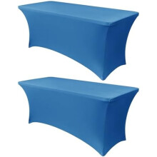 Stretch Spandex Table Cover 48x24x30 in Aqua