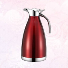 Masteelf1Pcs Pichet isotherme Bouteille d'eau en acier inoxydable de qualité alimentaire Rouge vin 14 x 14 x 9,8 pouces
