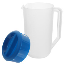 Carafe à eau OUNONA grande capacité en plastique avec poignée et couvercle (1 pièce)