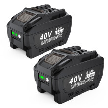 2Pack 6000mAh Battery Replacement for Makita 40V Battery BL4020 BL4025 BL4030 BL4040 BL4050 BL4050F BL4040-2