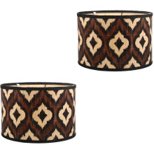 Worgeous2pcs Vintage Lampskärm Hushållslampskydd Bambu Lampskärm Delikat Ljusskydd Kreativt Lampskydd