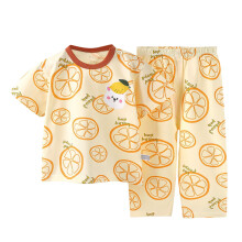 Sommer-Set für Kleinkinder (Jungen und Mädchen) mit Cartoon-Print: Kurzarm-Tops und Shorts, 2-teilig, Größe 5-6 Jahre