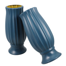 FRCOLOR cemetery flowers for grave Dark Blue PE 2Pcs