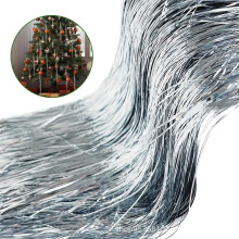 Tinsel Icicles Metallic Silver 2000 Strands 18 inch