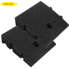 YEAHIBABY Curb Ramp Heavy Duty Plastic Black 1 Pack