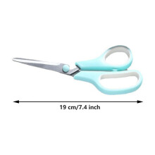 Rubber Stainless Steel Macarons Color Design Scissors Office Supplies Color Student Stationery Scissors