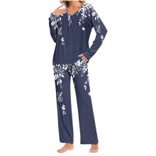 2 Piece Women's Pajamas Sets Long Sleeve Lounge HomewearSoft Ladies Pjs Sets for Women S-3XL
