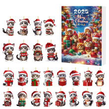 Calendriers de l'Avent de Noël exclusifs avec 24 cadeaux surprises, dont un adorable pendentif de Noël.