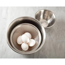 Large Stainless Steel Mixing Bowl, 6.25-Quart, 11.75 x 5.5 inches, Metallic