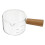 4Stk Kleiner Milchkrug Mit Ergonomischem Holzgriff Transparent 2