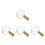 4Stk Kleiner Milchkrug Mit Ergonomischem Holzgriff Transparent 5