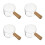 4Stk Kleiner Milchkrug Mit Ergonomischem Holzgriff Transparent 9