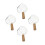 4Stk Kleiner Milchkrug Mit Ergonomischem Holzgriff Transparent 10