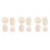 12Stk Beige Holzbasis Korb Boden Oval Für DIY 6