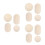 12Stk Beige Holzbasis Korb Boden Oval Für DIY 8