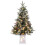 Flocked Fiber Optic Christmas Tree 3 ft to 4.5 ft 1