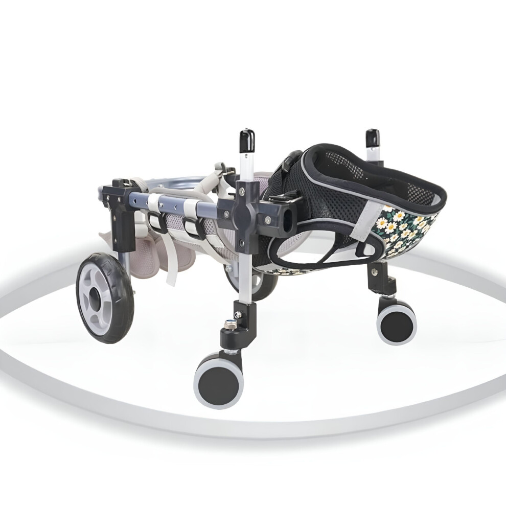 Adjustable Pet Wheelchair for Dogs & Cats â Lightweight, Breathable Support | 2-Wheel & 4-Wheel Options (XSâL) | Compatible with Small to Medium